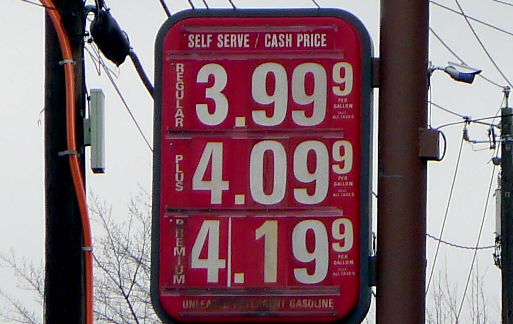 gas price sign