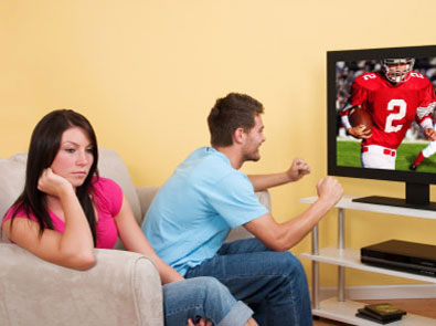 women watching footbal